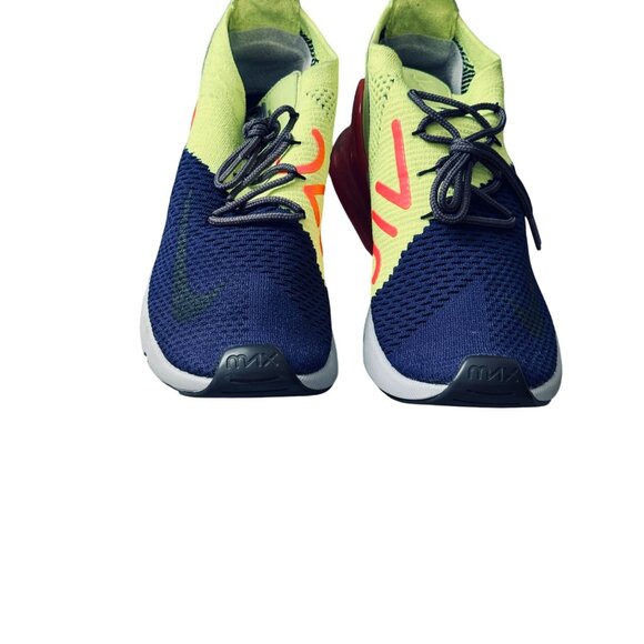 Nike Air Max 270 Flyknit Sneakers Mens  US 10  Lime/Blue/Red. - Picture 9 of 9